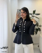کت مدل ناپلونی زنانه مازراتی کجراه کد 1594 - تصویر 9
