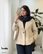 کت مدل بهسا جنس مخمل جیر ایشو کد 1612 - تصویر 11