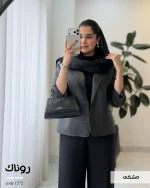 کت چرم زنانه مدل روناک چرم درجه یک کد 1572 - تصویر 4