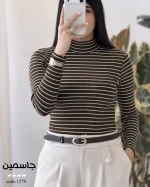 بلوز یقه ایستاده زنانه مدل جاسمین کد 1579