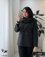 پالتو کتی پرنا جنس فوتر ترک گرم بالا کد 1608 - تصویر 7