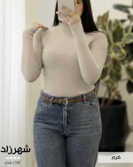 بلوز شهرزاد کد 1545 | بلوز پنبه کبریتی فینگردار - تصویر 4