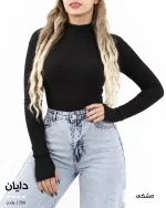 بادی زنانه یقه ایستاده مدل دایان کد 1580 - تصویر 5