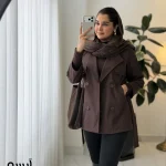بارانی مدل  روجا جنس سانتانا کد 1573