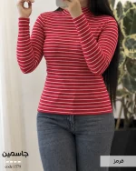بلوز یقه ایستاده زنانه مدل جاسمین کد 1579 - تصویر 4