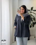 بارونی دلارام جنس پرادا ترک تمام آستر کاری شده کد 1590 - تصویر 8