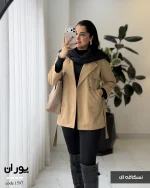 بارانی مدل پوران جنس سانتانا گرم بالا کد 1597 - تصویر 4