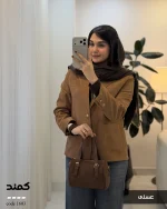 پالتو کتی کمند جنس مخمل جیر ایشو ترک کد 1603 - تصویر 12