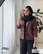 کت چرم زنانه مدل روناک چرم درجه یک کد 1572 - تصویر 7