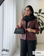 کت چرم زنانه مدل روناک چرم درجه یک کد 1572 - تصویر 8
