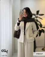 کت پالتویی زنانه پناه | کت پرادا ترک گوشتی گرم و شیک - تصویر 5