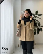 بارانی مدل  روجا جنس سانتانا کد 1573 - تصویر 10
